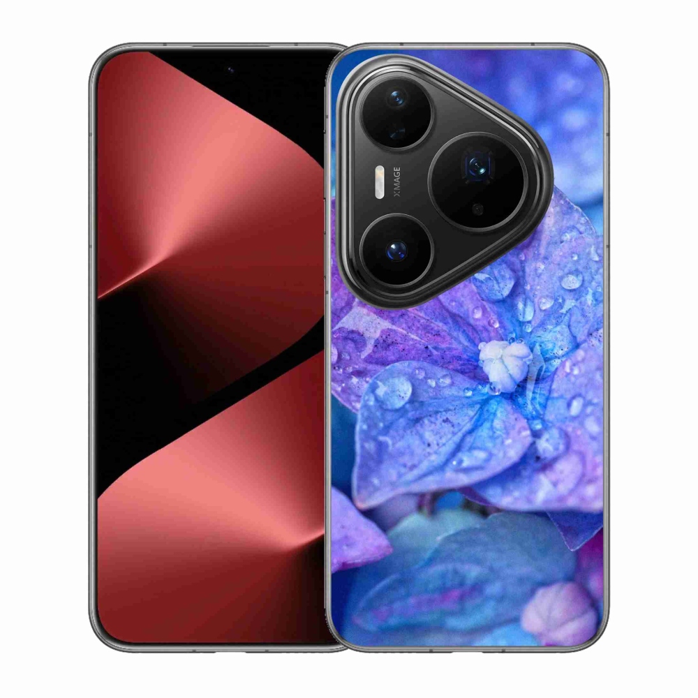 Gélový kryt mmCase na Huawei Pura 80 Pro - fialový kvet
