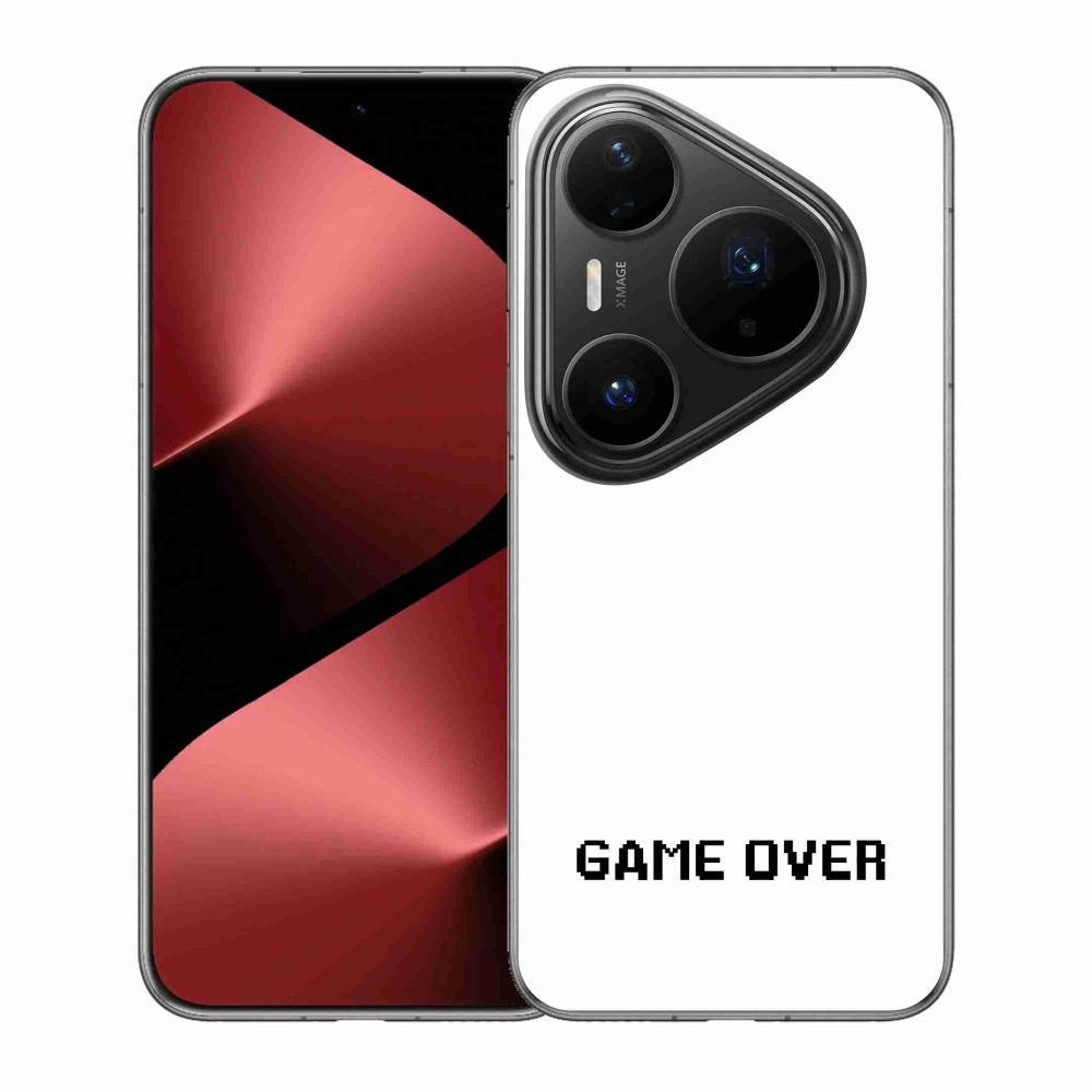 Gélový kryt mmCase na Huawei Pura 80 Pro - game over biele pozadie