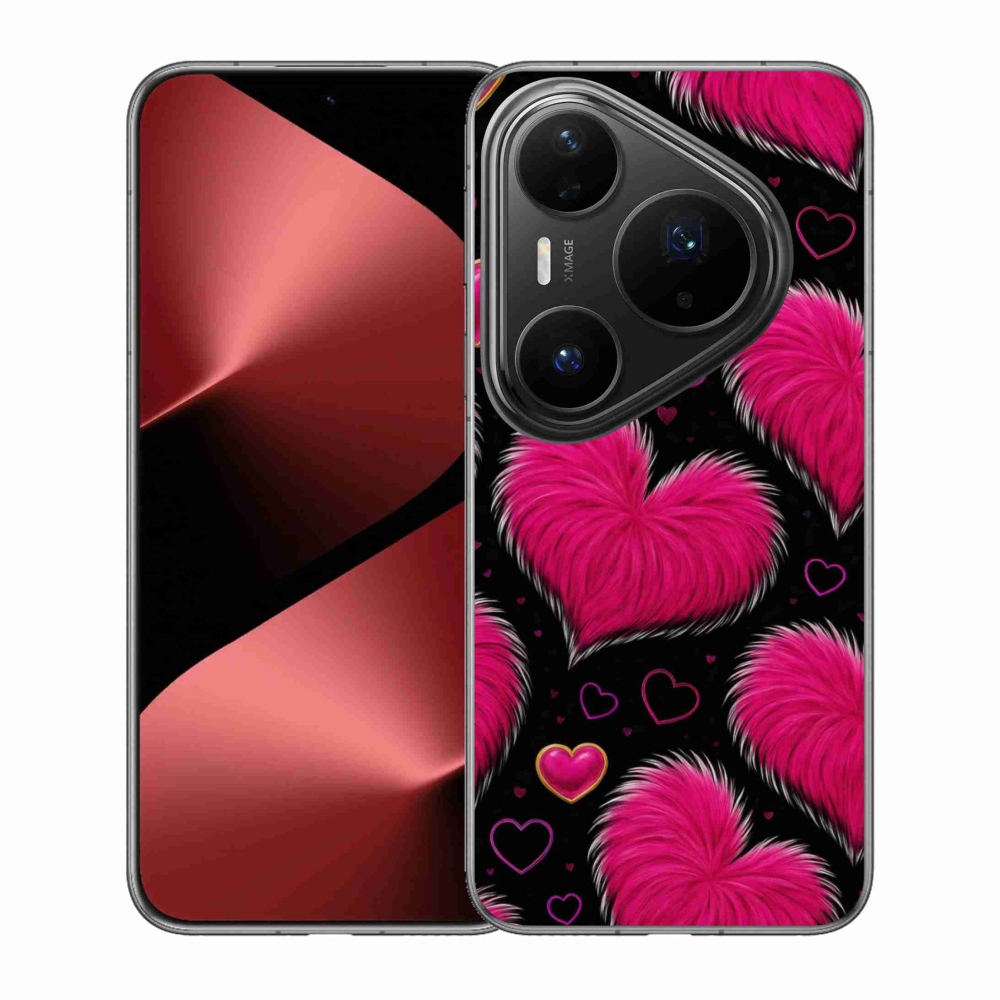 Gélový kryt mmCase na Huawei Pura 80 Pro - hebké srdce