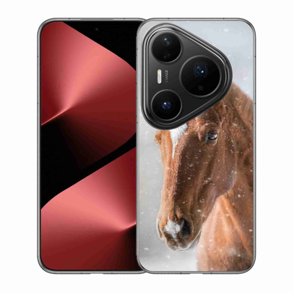 Gélový kryt mmCase na Huawei Pura 80 Pro - hnedý kôň 2