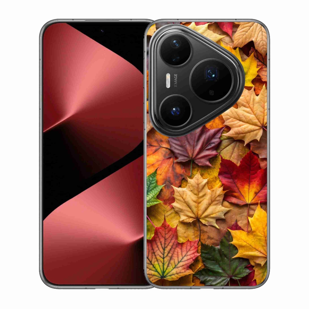 Gélový kryt mmCase na Huawei Pura 80 Pro - javorové listy 2