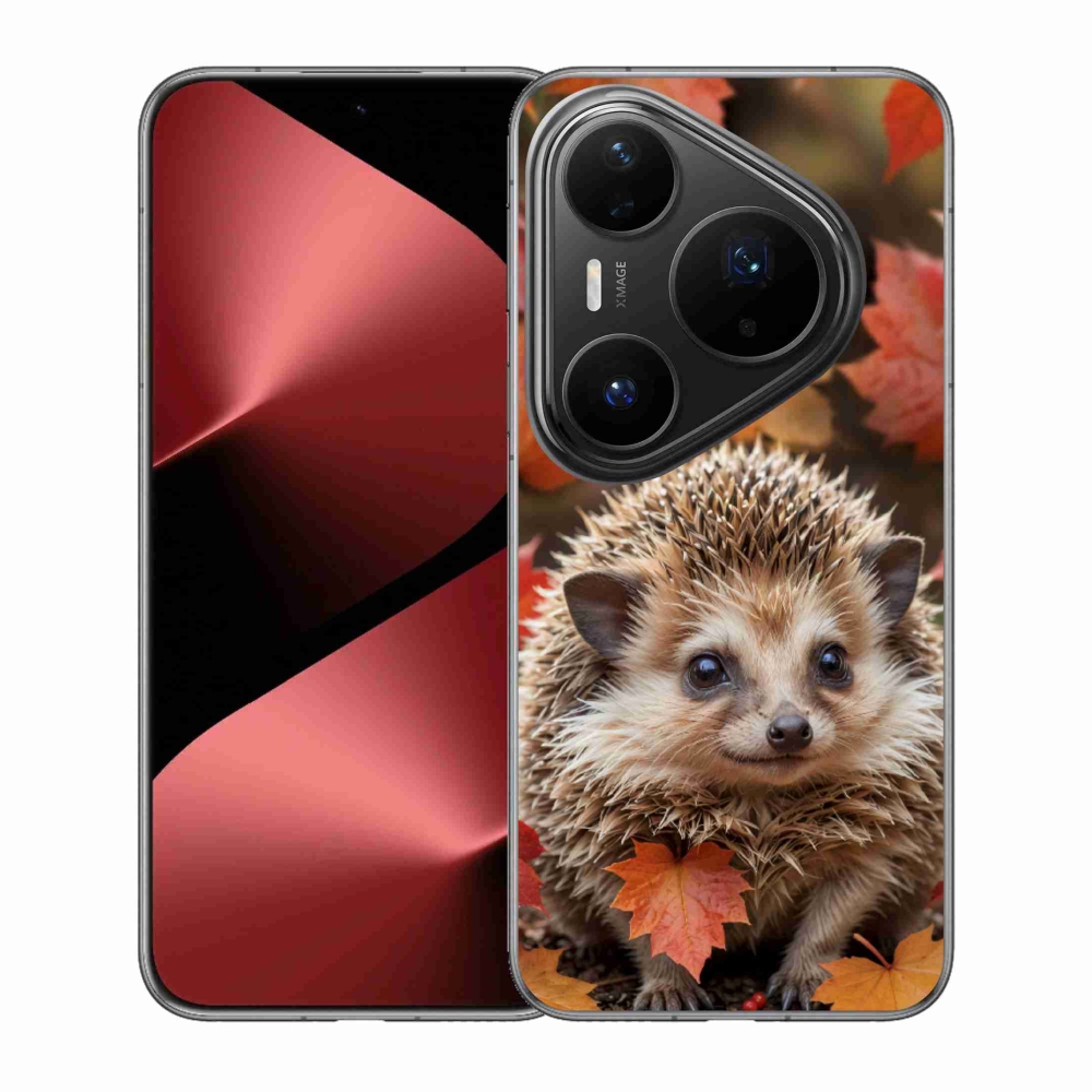 Gélový kryt mmCase na Huawei Pura 80 Pro - ježko v lístii