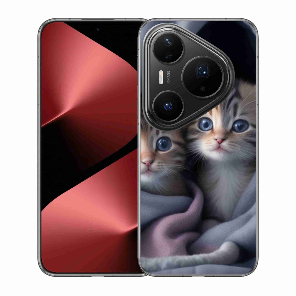 Gélový kryt mmCase na Huawei Pura 80 Pro - mačacie duo 2