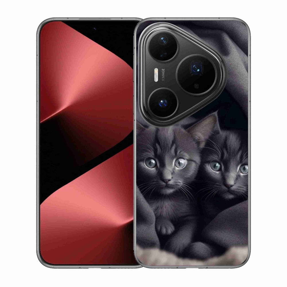 Gélový kryt mmCase na Huawei Pura 80 Pro - mačacie duo