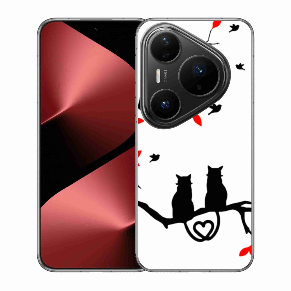 Gélový kryt mmCase na Huawei Pura 80 Pro - mačacia láska