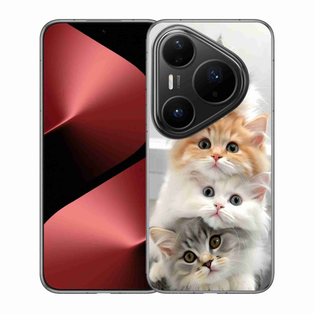 Gélový kryt mmCase na Huawei Pura 80 Pro - mačacia partia