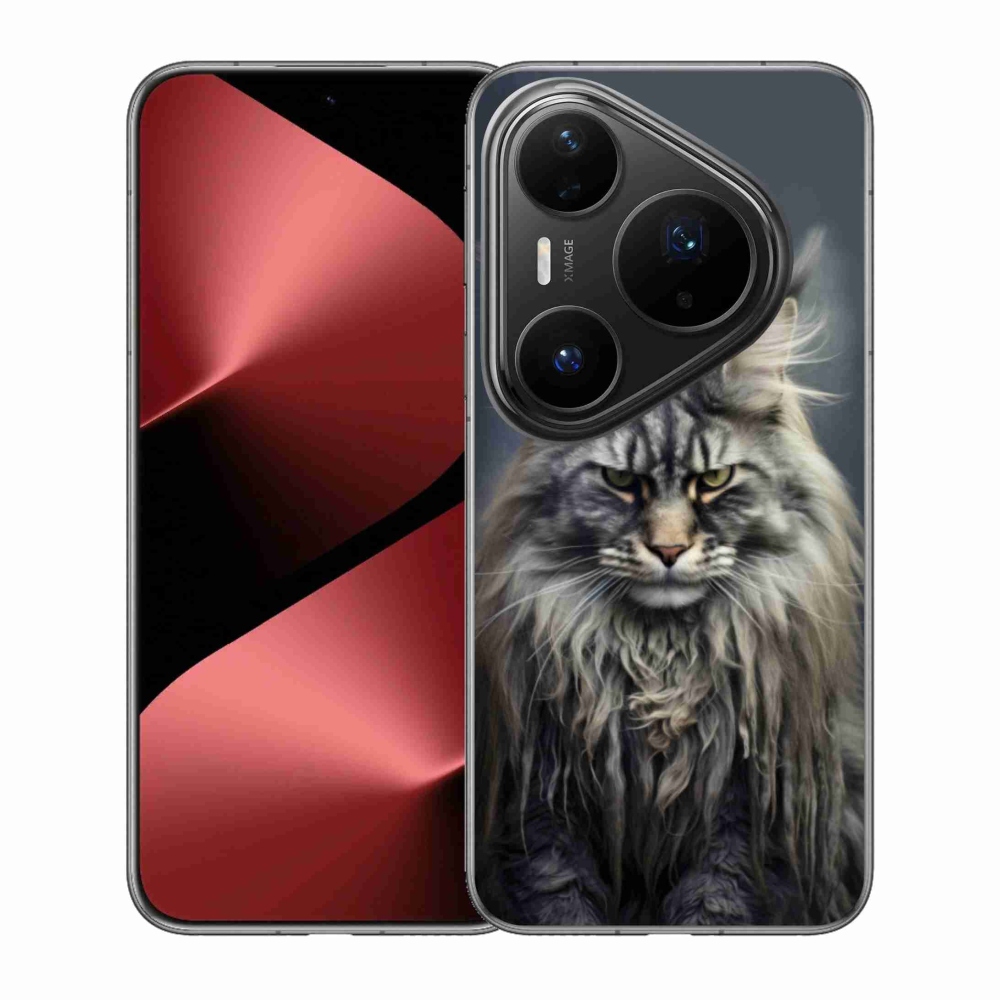 Gélový kryt mmCase na Huawei Pura 80 Pro - mačacie pohľad 4