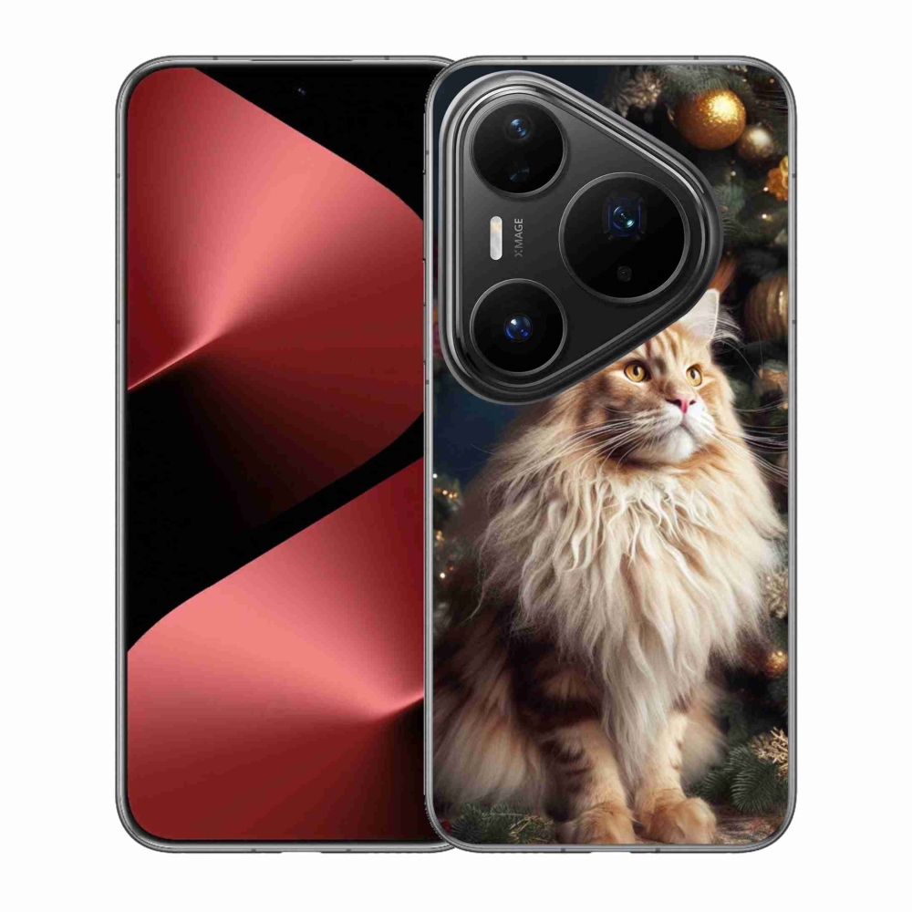 Gélový kryt mmCase na Huawei Pura 80 Pro - mačka pri stromčeku