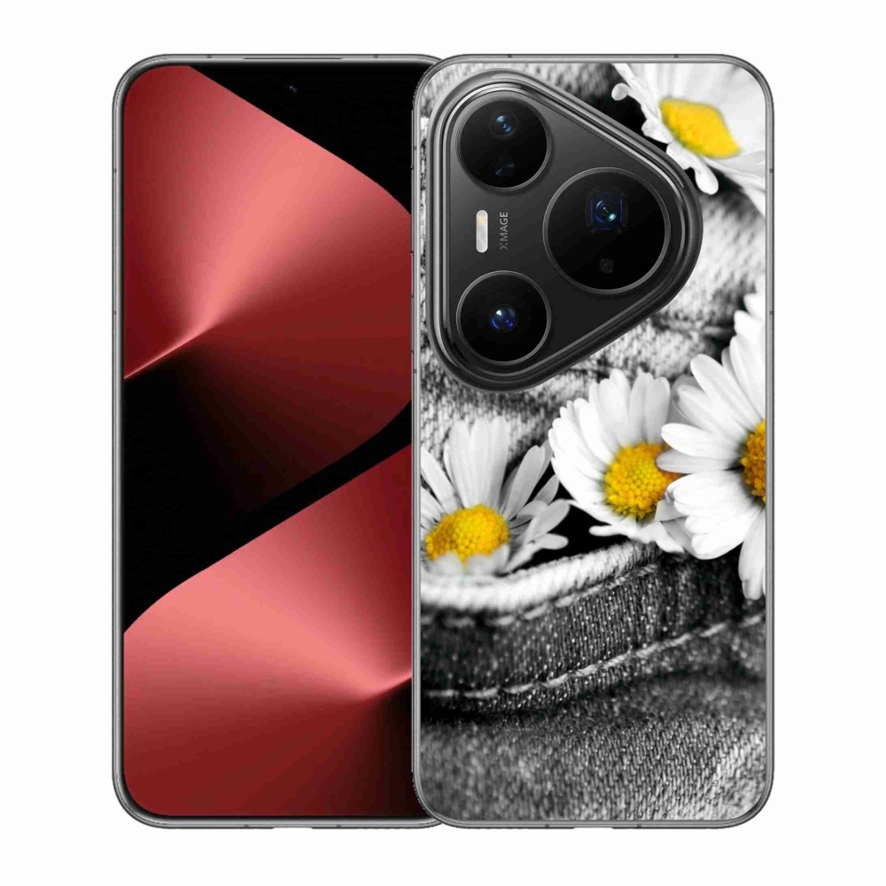 Gélový kryt mmCase na Huawei Pura 80 Pro - margaréty