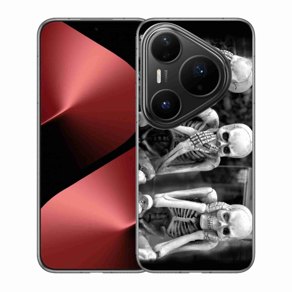 Gélový kryt mmCase na Huawei Pura 80 Pro - kostlivci