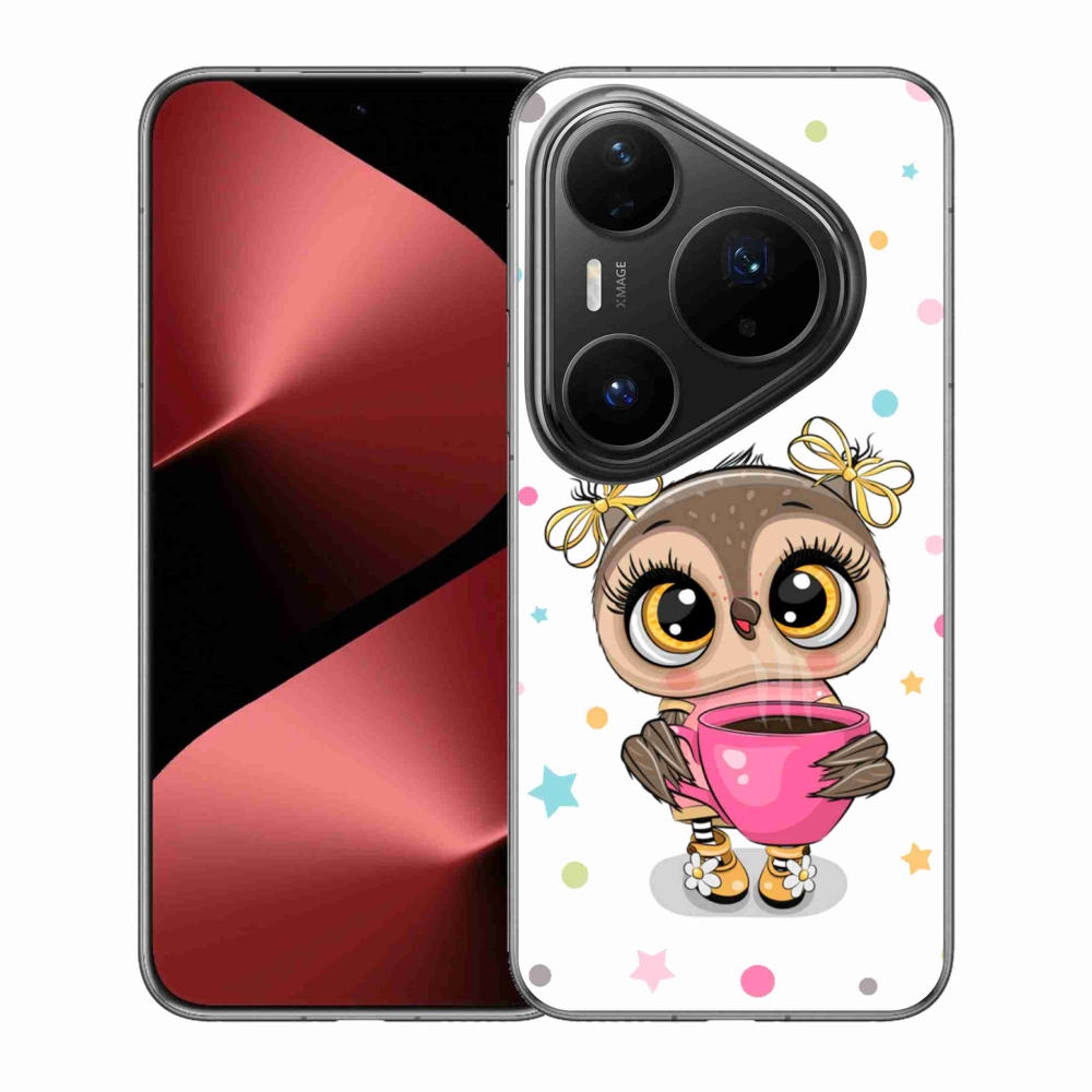 Gélový kryt mmCase na Huawei Pura 80 Pro - kreslená sovička