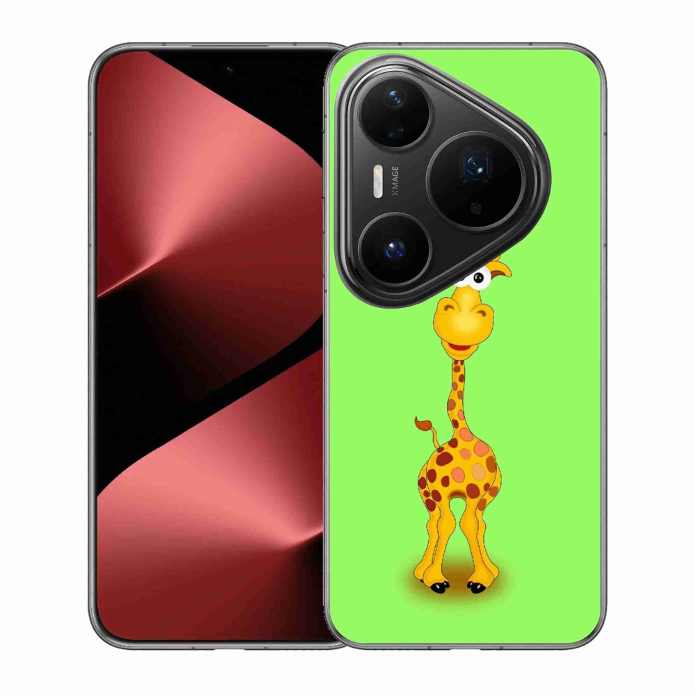 Gélový kryt mmCase na Huawei Pura 80 Pro - kreslená žirafa