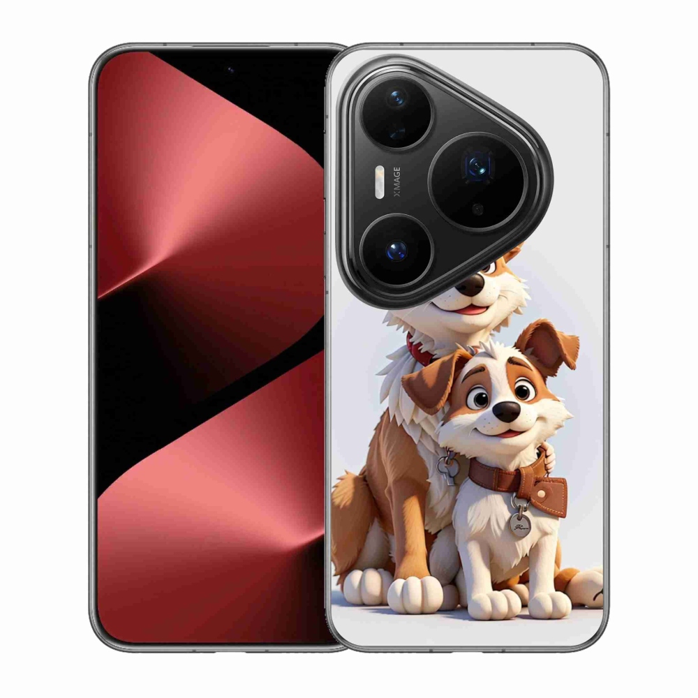Gélový kryt mmCase na Huawei Pura 80 Pro - kreslenie psy
