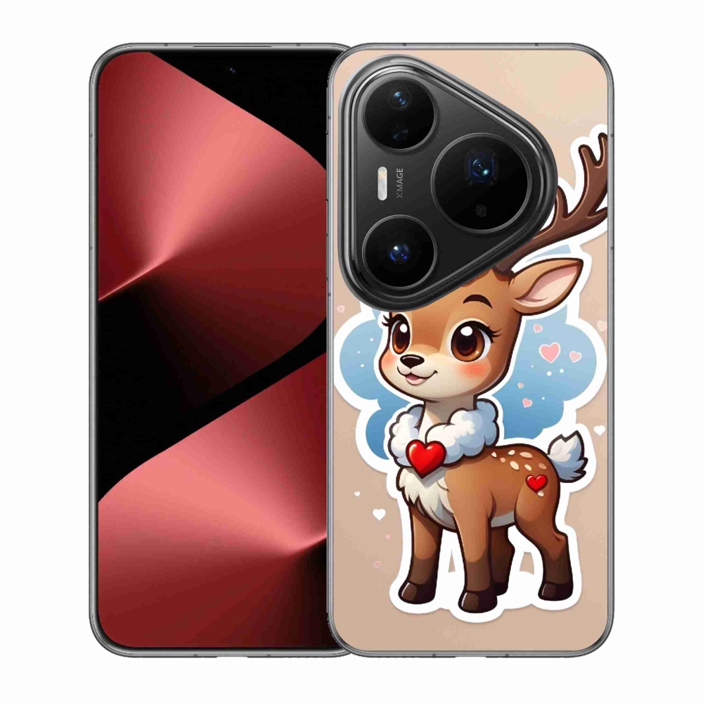 Gélový kryt mmCase na Huawei Pura 80 Pro - kreslený sob