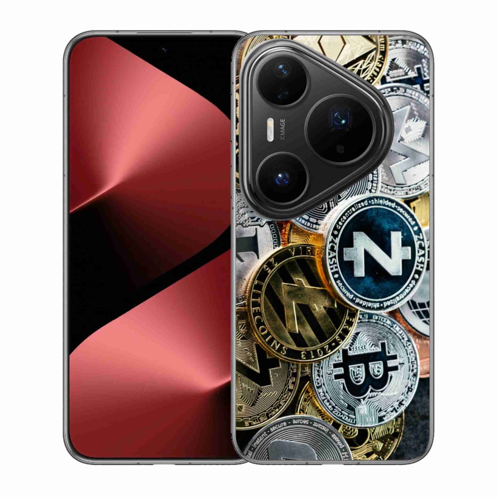 Gélový kryt mmCase na Huawei Pura 80 Pro - kryptomeny