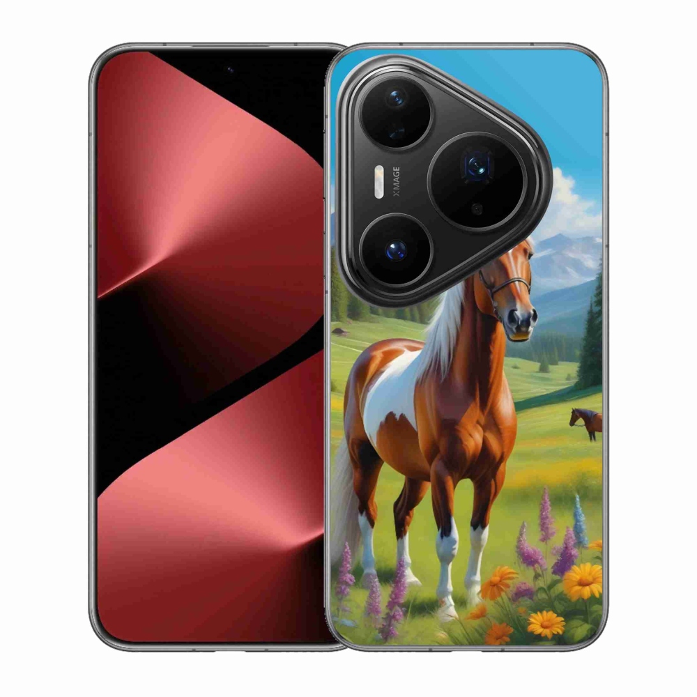 Gélový kryt mmCase na Huawei Pura 80 Pro - kôň na lúke