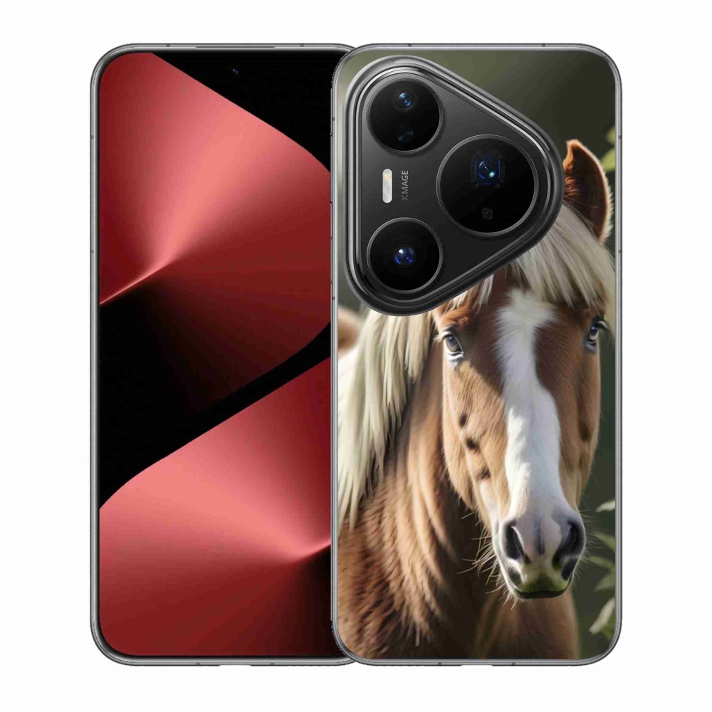 Gélový kryt mmCase na Huawei Pura 80 Pro - kôň so svetlou hrivou