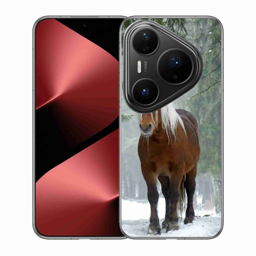 Gélový kryt mmCase na Huawei Pura 80 Pro - kôň v lese