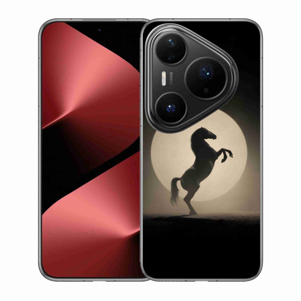 Gélový kryt mmCase na Huawei Pura 80 Pro - kôň v siluete