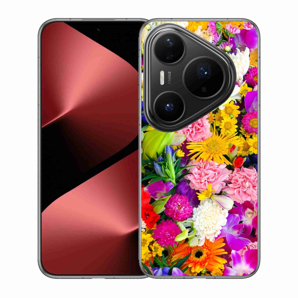 Gélový kryt mmCase na Huawei Pura 80 Pro - kvety 12