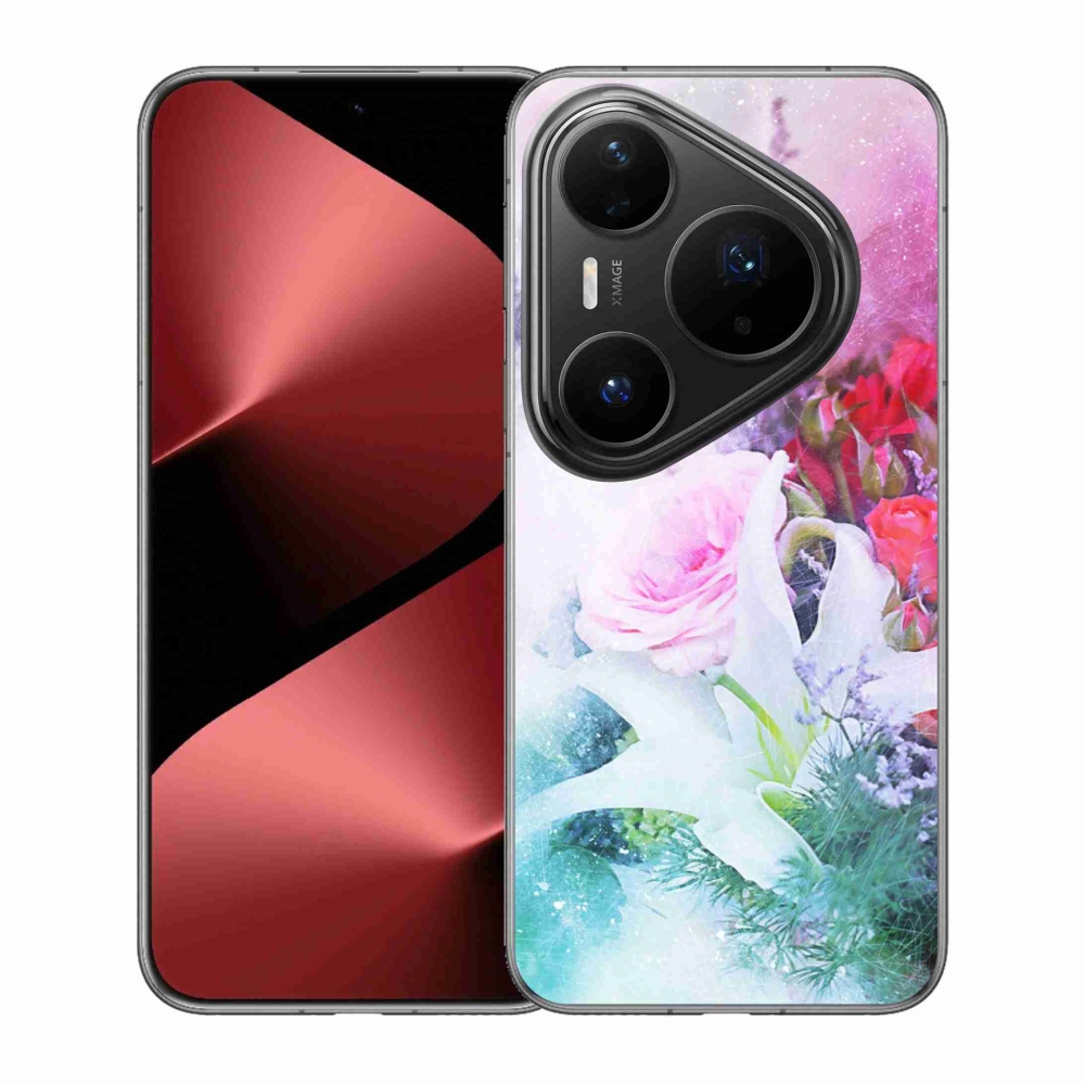 Gélový kryt mmCase na Huawei Pura 80 Pro - kvety 4