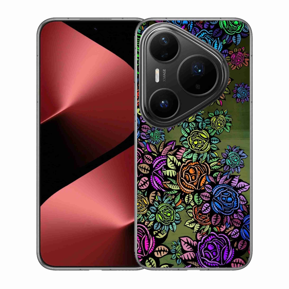Gélový kryt mmCase na Huawei Pura 80 Pro - kvety 6