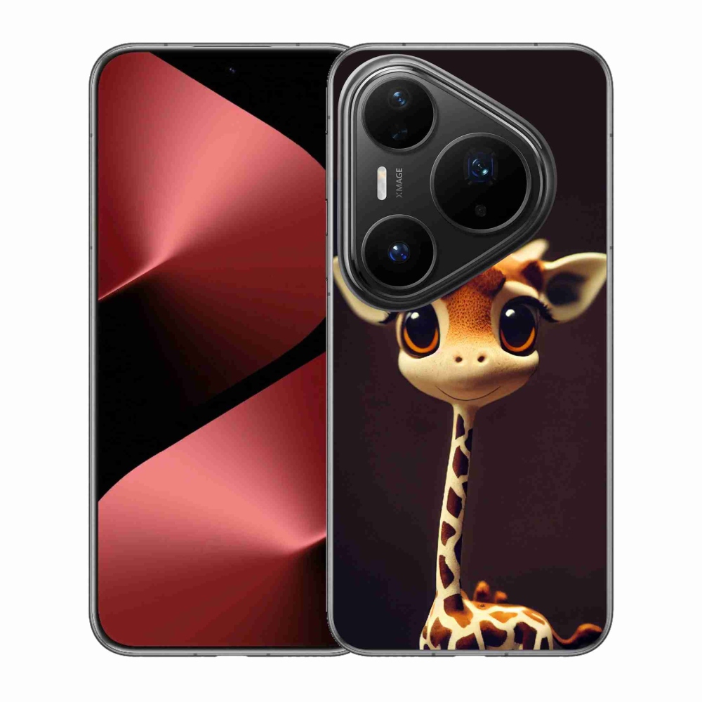 Gélový kryt mmCase na Huawei Pura 80 Pro - malá žirafa
