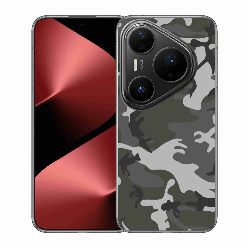 Gélový kryt mmCase na Huawei Pura 80 Pro - maskáčový vzor
