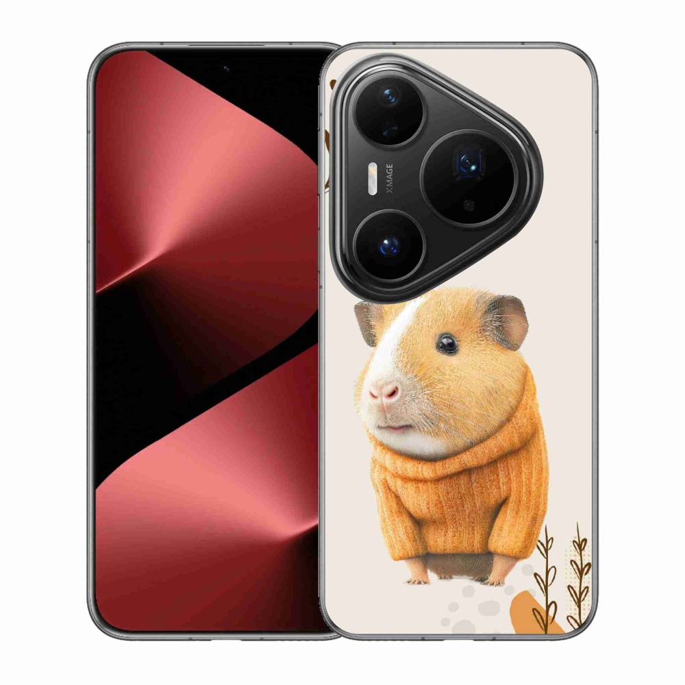 Gélový kryt mmCase na Huawei Pura 80 Pro - morča vo svetri