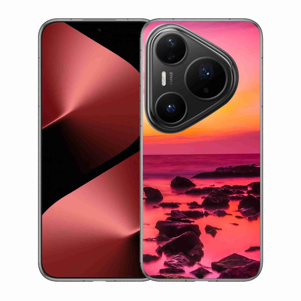 Gélový kryt mmCase na Huawei Pura 80 Pro - more a žiara