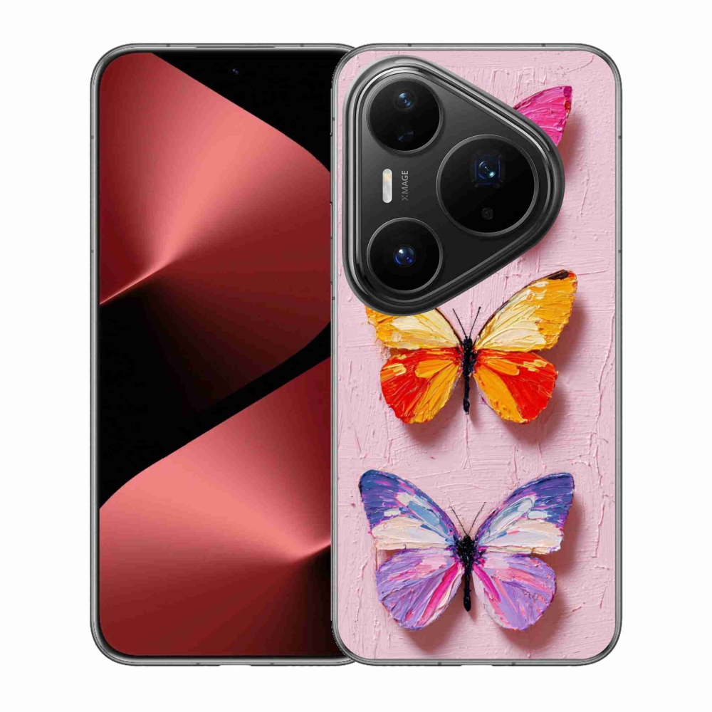 Gélový kryt mmCase na Huawei Pura 80 Pro - motýlia trojica