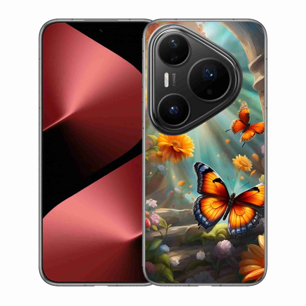 Gélový kryt mmCase na Huawei Pura 80 Pro - motýlia záhrada 2