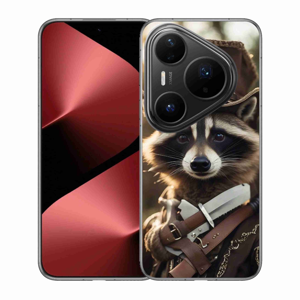 Gélový kryt mmCase na Huawei Pura 80 Pro - mýval v uniforme