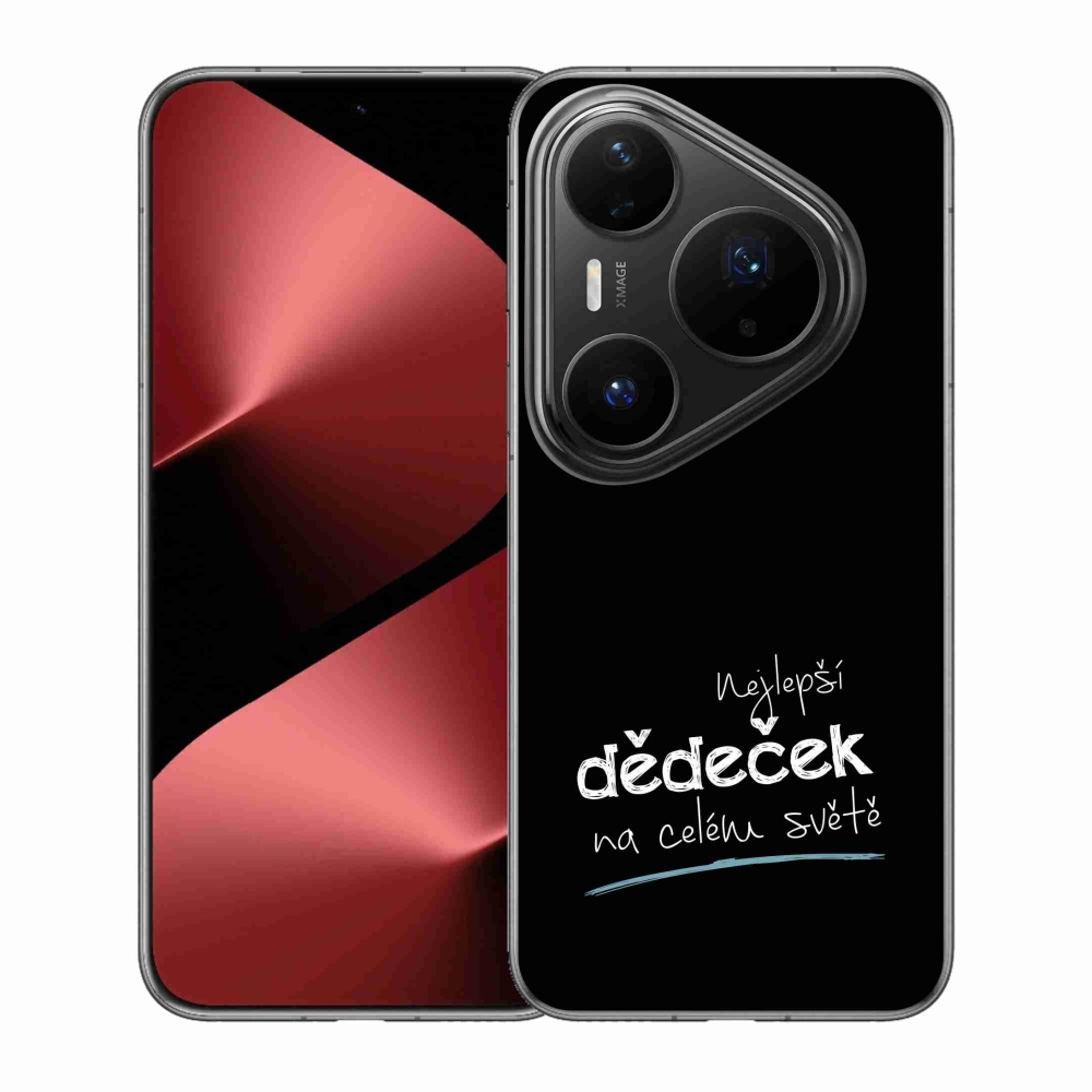 Gélový kryt mmCase na Huawei Pura 80 Pro - najlepší dedko 3 čierne pozadie