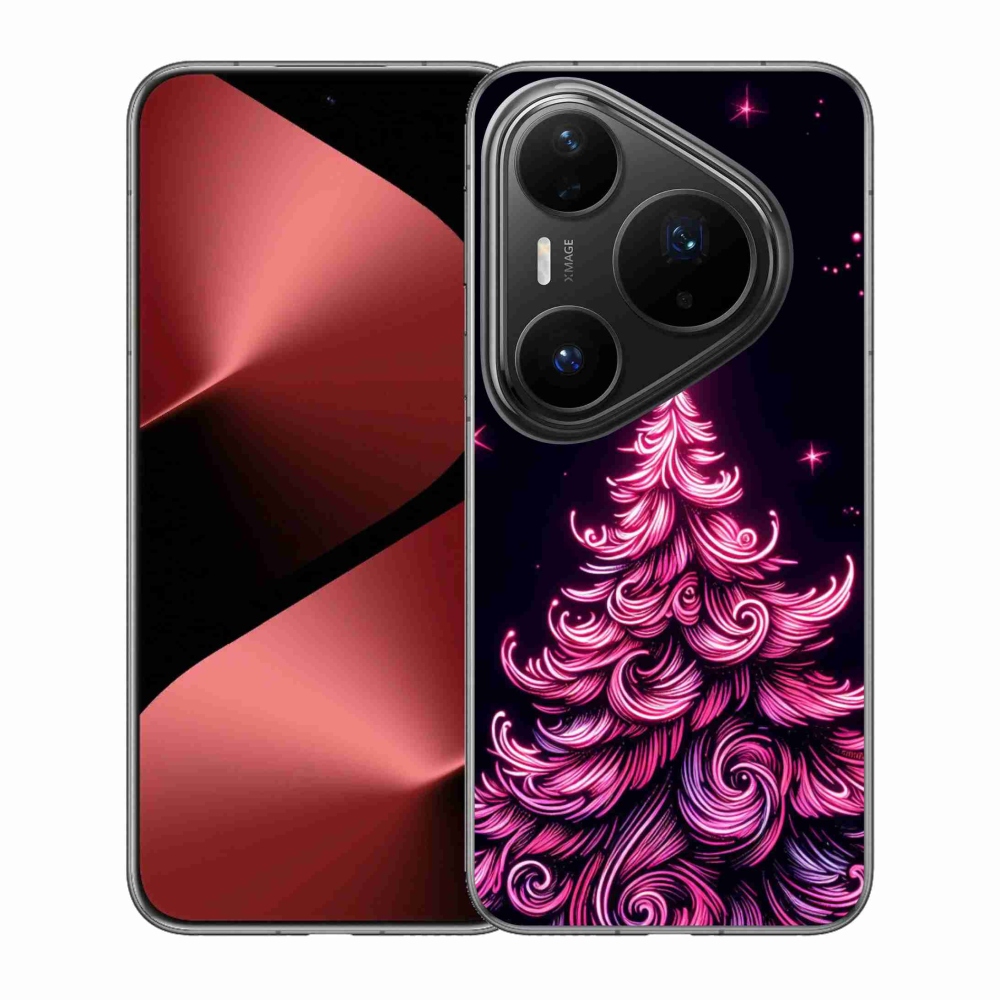 Gélový kryt mmCase na Huawei Pura 80 Pro - neónový vianočný stromček 2
