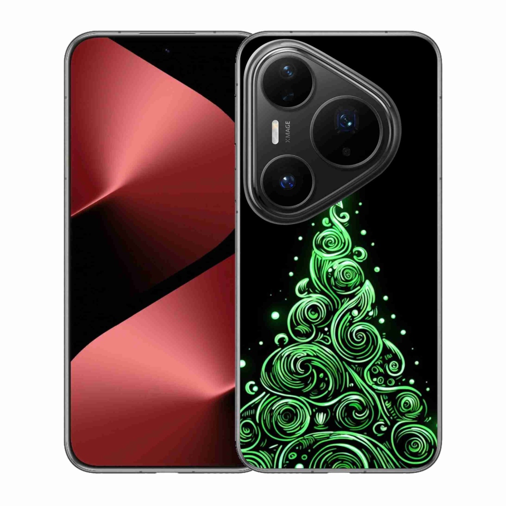 Gélový kryt mmCase na Huawei Pura 80 Pro - neónový vianočný stromček 3