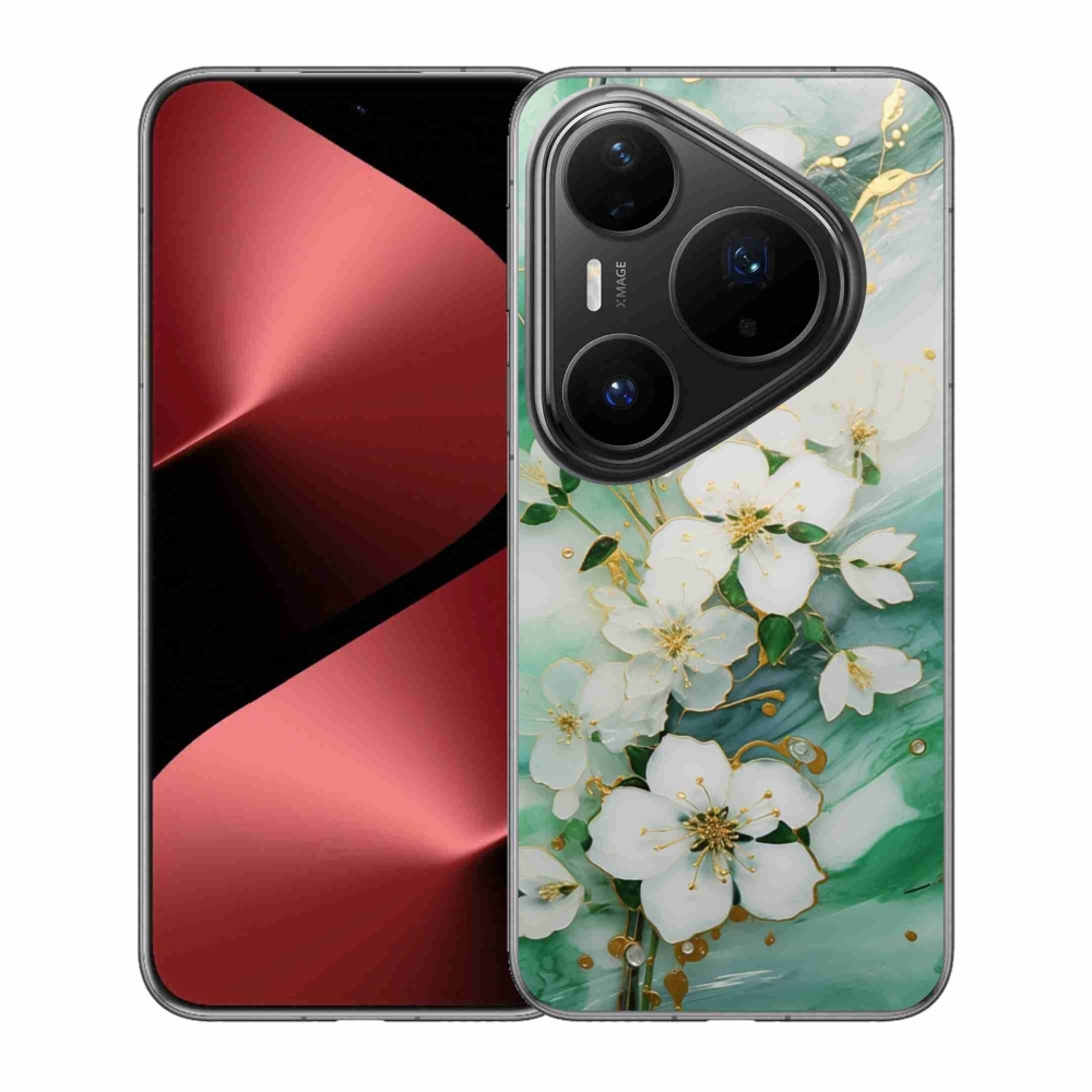 Gélový kryt mmCase na Huawei Pura 80 Pro - nežné kvety