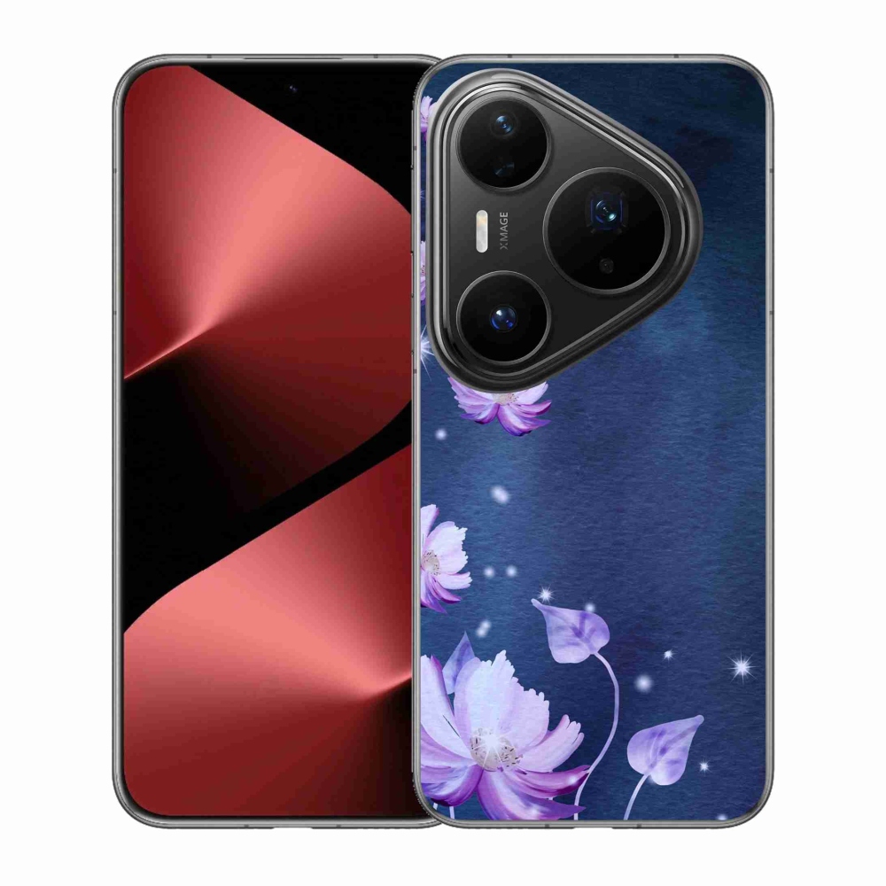 Gélový kryt mmCase na Huawei Pura 80 Pro - padajúce kvety