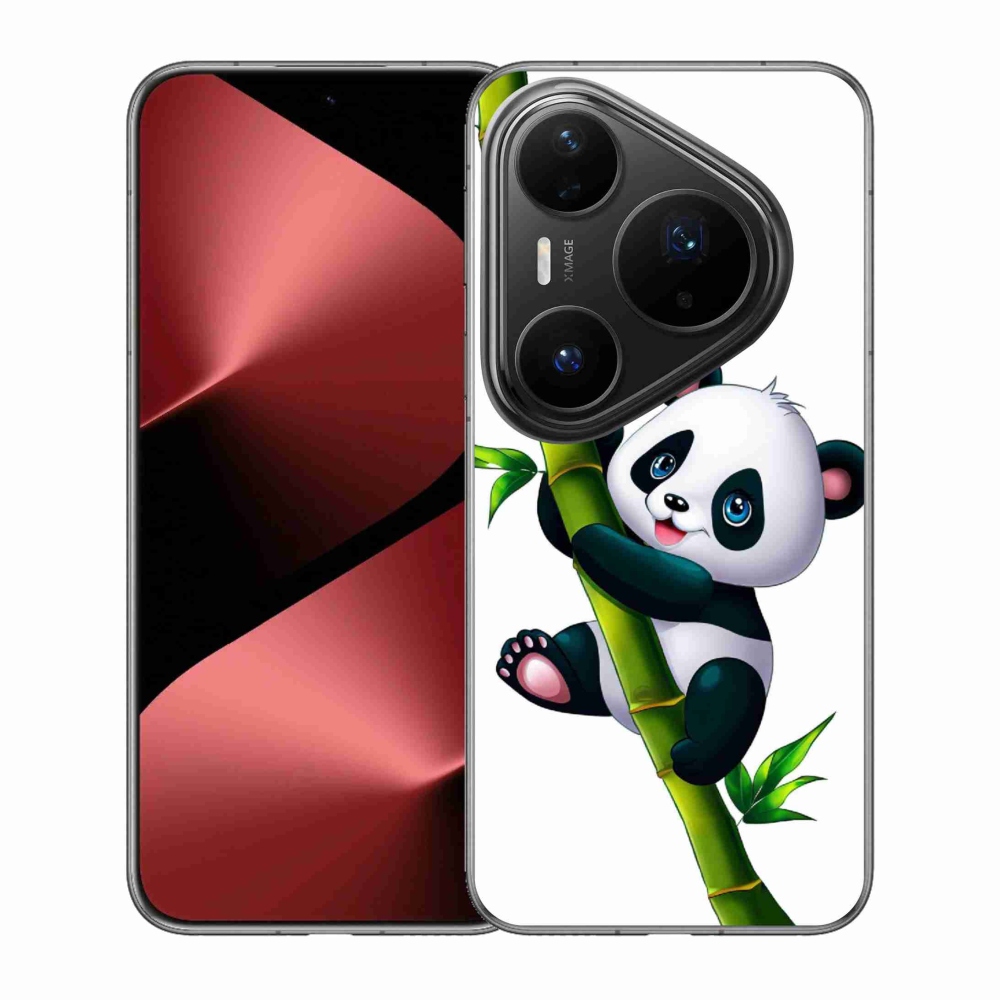 Gélový kryt mmCase na Huawei Pura 80 Pro - panda na bambuse