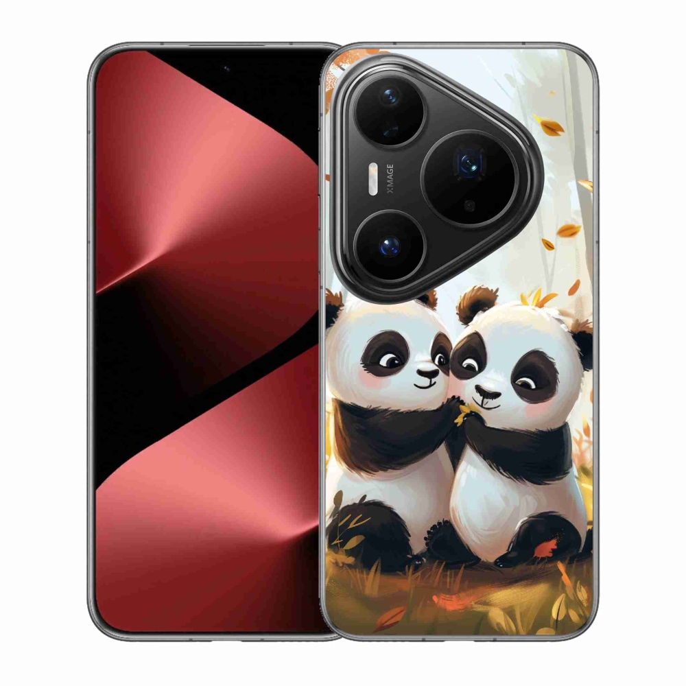Gélový kryt mmCase na Huawei Pura 80 Pro - pandy