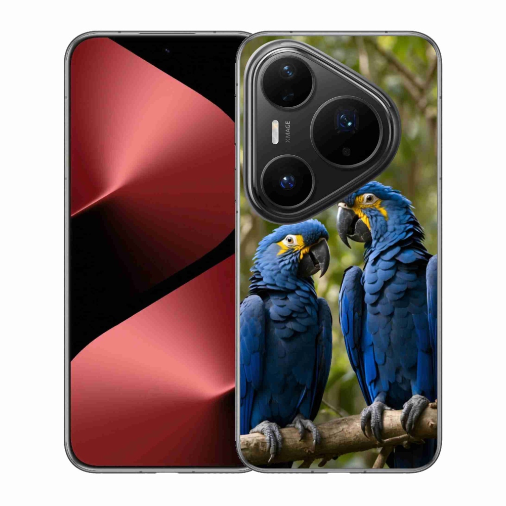 Gélový kryt mmCase na Huawei Pura 80 Pro - papagájové duo