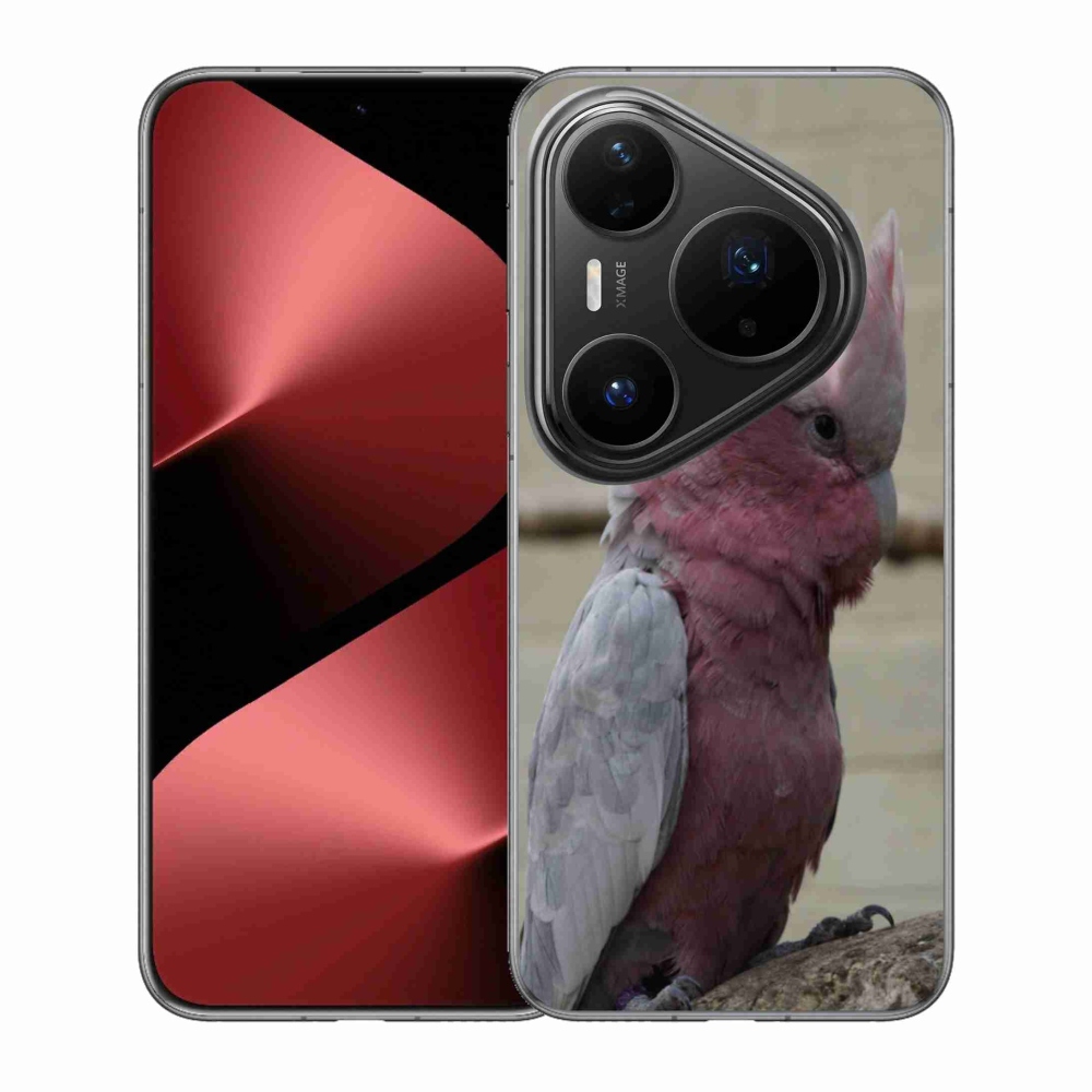 Gélový kryt mmCase na Huawei Pura 80 Pro - papagáj kakadu ružový