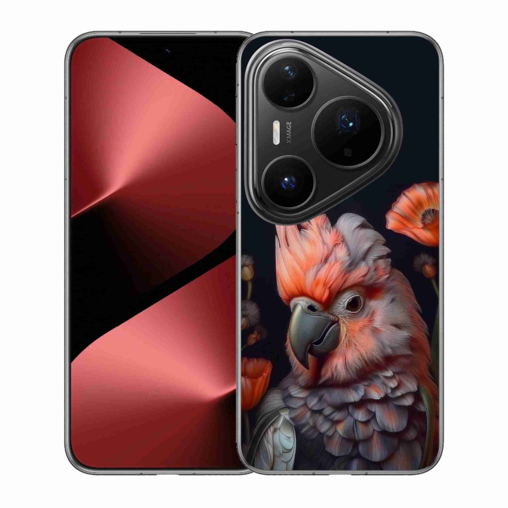 Gélový kryt mmCase na Huawei Pura 80 Pro - papagáj kakadu vo farbách