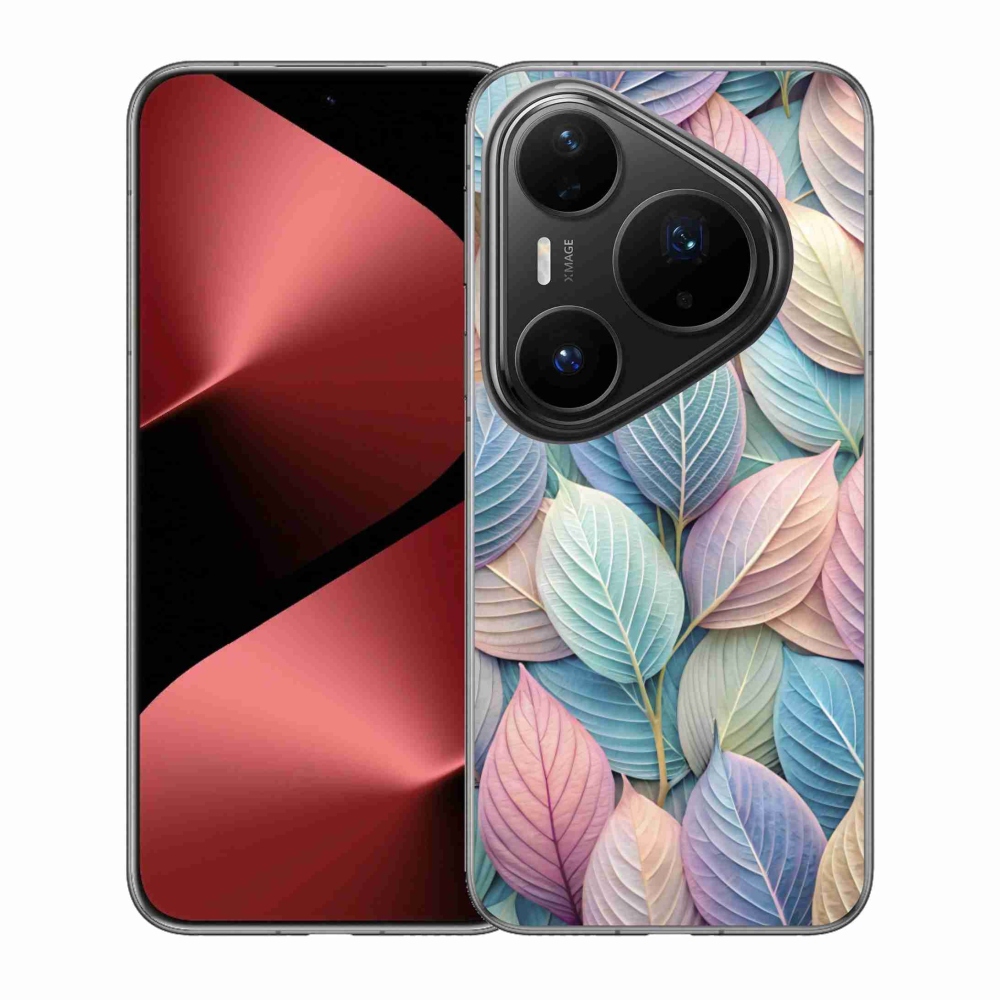 Gélový kryt mmCase na Huawei Pura 80 Pro - pastelové listy