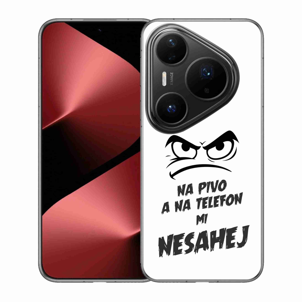 Gélový kryt mmCase na Huawei Pura 80 Pro - pivný motív 2 biele pozadie