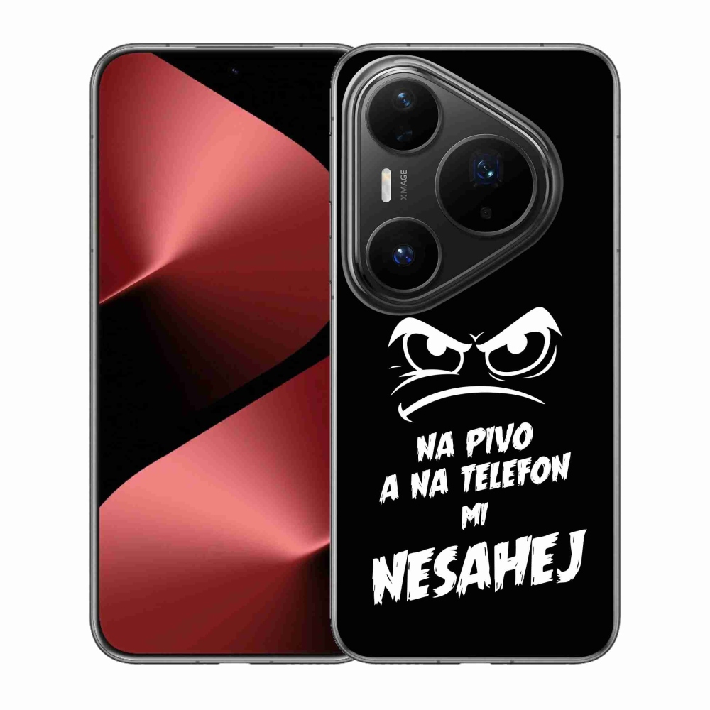 Gélový kryt mmCase na Huawei Pura 80 Pro - pivný motív 2 čierne pozadie