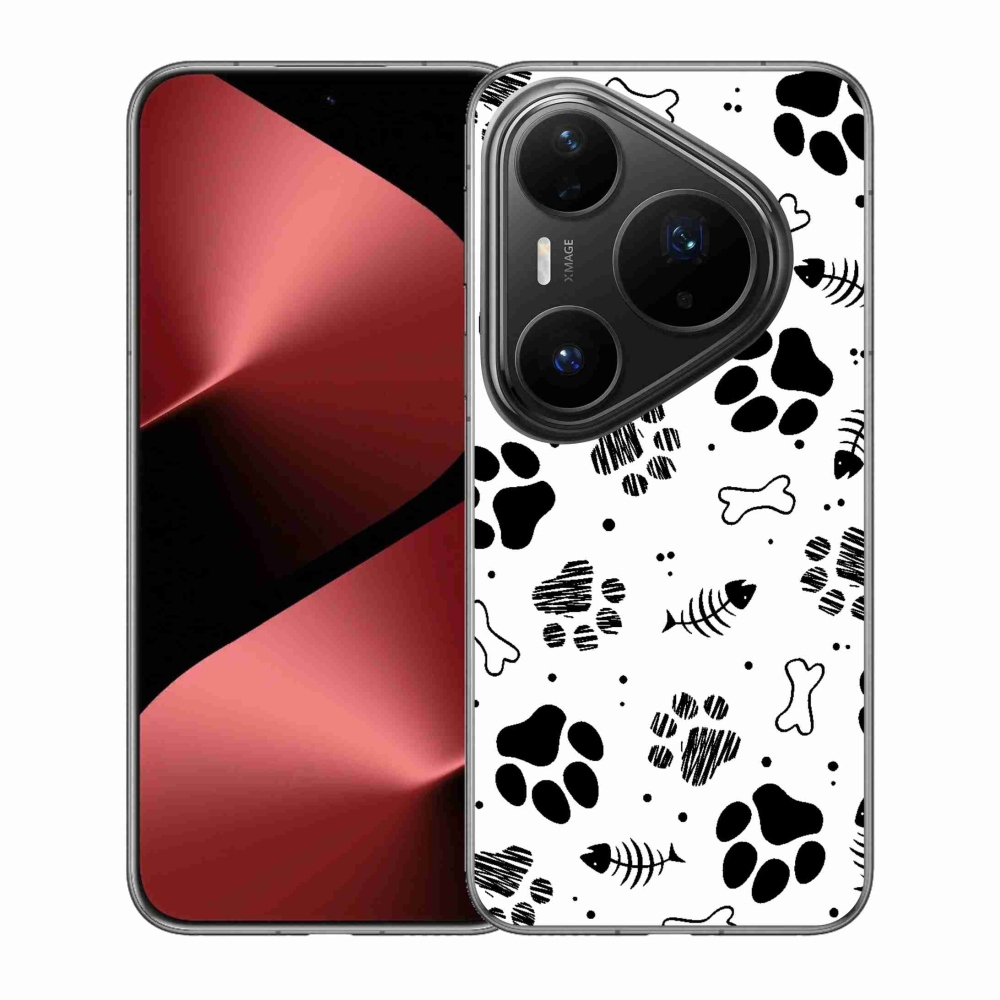 Gélový kryt mmCase na Huawei Pura 80 Pro - psie labky 1