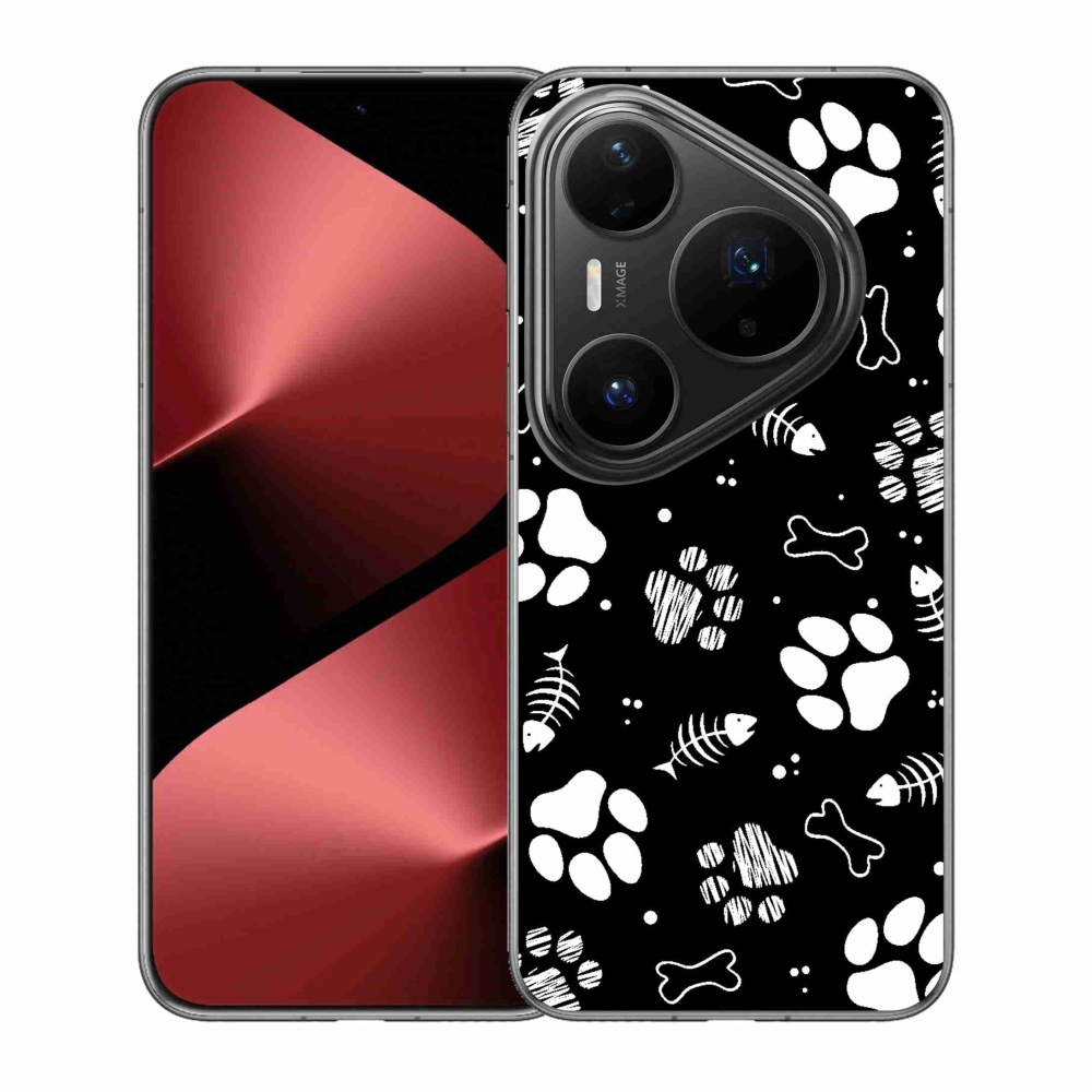 Gélový kryt mmCase na Huawei Pura 80 Pro - psie labky