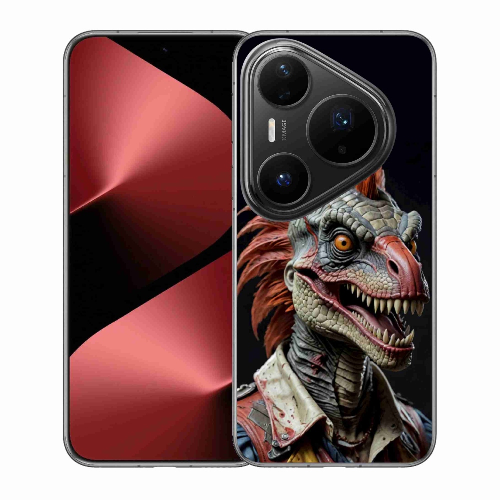 Gélový kryt mmCase na Huawei Pura 80 Pro - punk dinosaurus