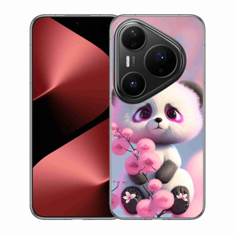 Gélový kryt mmCase na Huawei Pura 80 Pro - roztomilá panda 1
